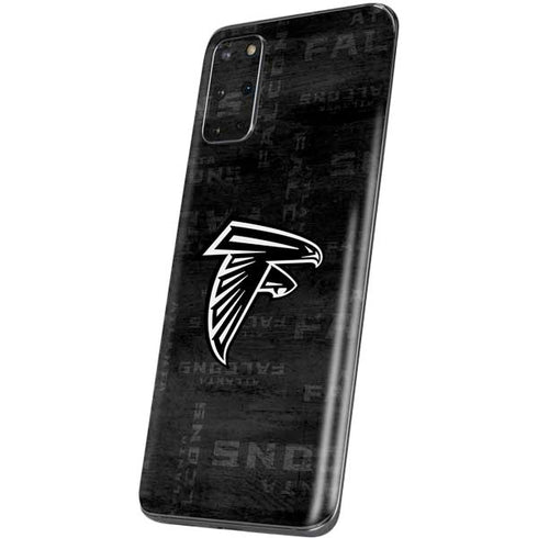 NFL Atlanta Falcons Black & White Galaxy S20 Plus Skin